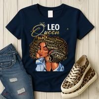 Leo Queen Sweet As Candy Birthday Gift For Black Women Women's T-Shirt thumb 3