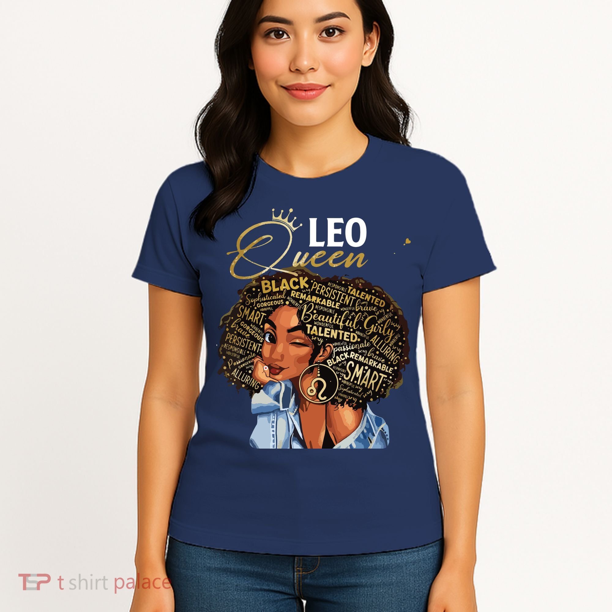 Leo Queen Sweet As Candy Birthday Gift For Black Women Women's T-Shirt
