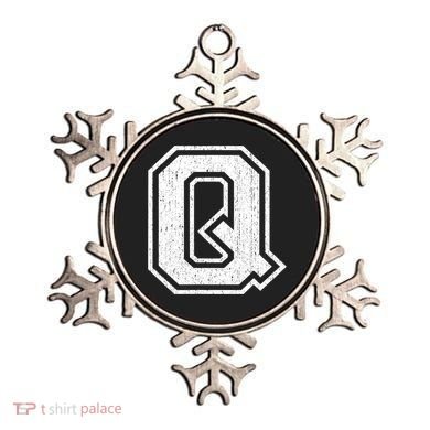 Letter Q Shirt Capital Alphabet Varsity Distressed Monogram Ornament
