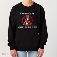 Lab Rule 1 Never Lick The Spoon Funny Science Chemistry Women's Sweatshirt thumb 0