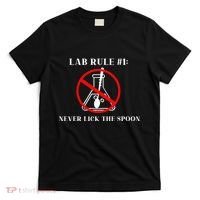 Lab Rule 1 Never Lick The Spoon Funny Science Chemistry T-Shirt thumb 0