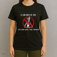 Lab Rule 1 Never Lick The Spoon Funny Science Chemistry T-Shirt thumb 4