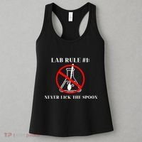 Lab Rule 1 Never Lick The Spoon Funny Science Chemistry Women's Tank Top thumb 3