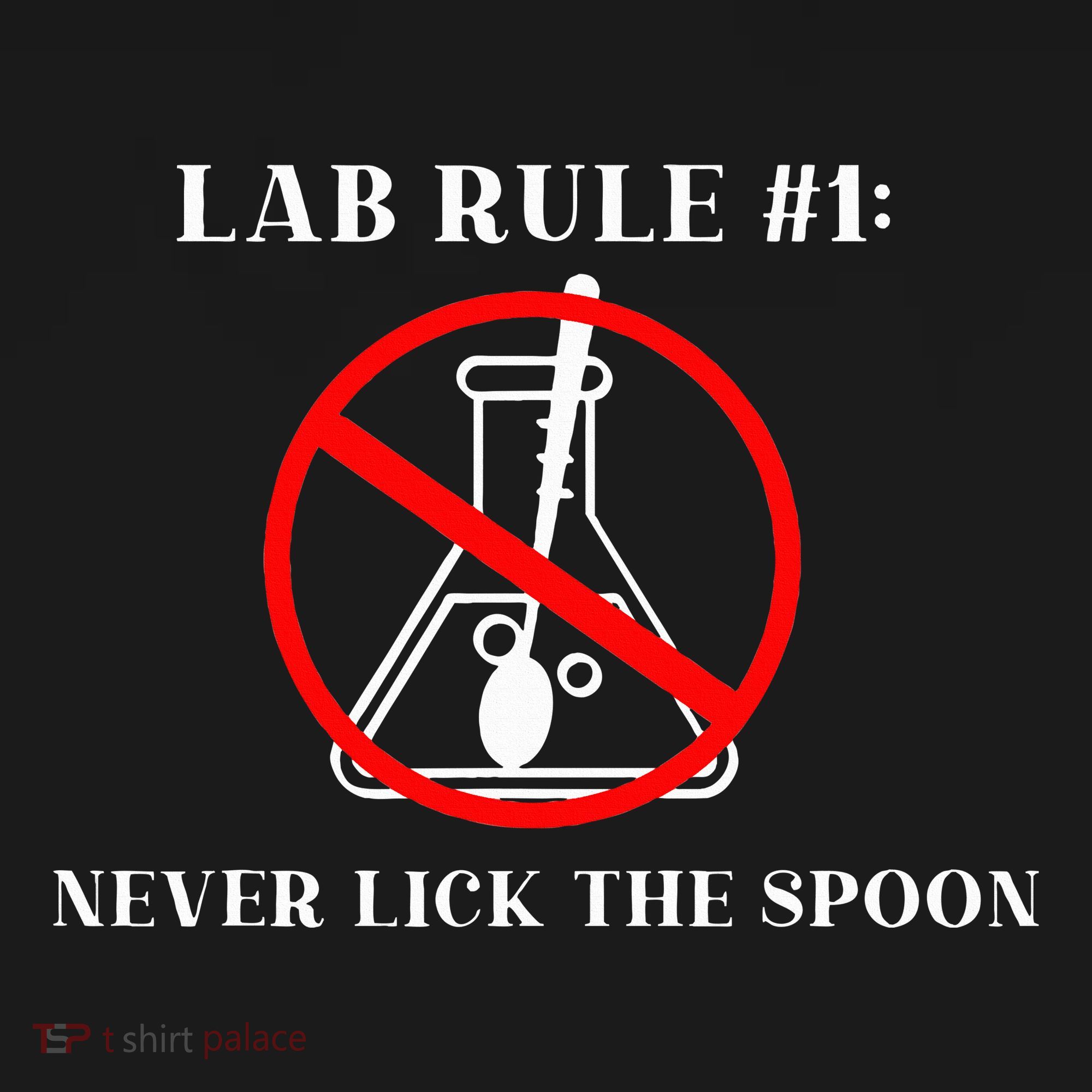 Lab Rule 1 Never Lick The Spoon Funny Science Chemistry Women's Tank Top