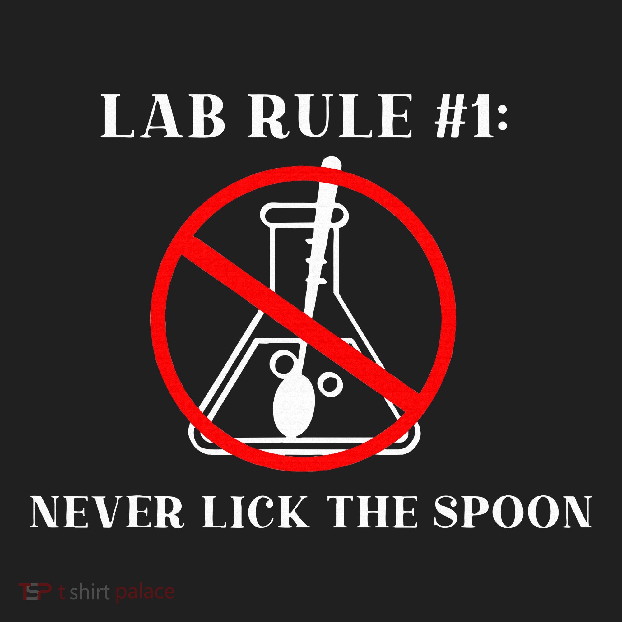 Lab Rule 1 Never Lick The Spoon Funny Science Chemistry Golf Towel