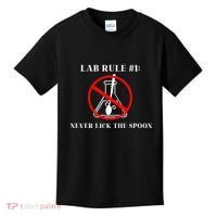 Lab Rule 1 Never Lick The Spoon Funny Science Chemistry Kids T-Shirt thumb 0