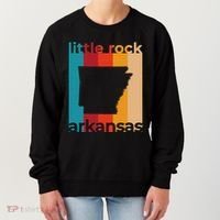 Little Rock Arkansas Retro Cutout Ar Souvenir Women's Sweatshirt thumb 0