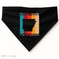 Little Rock Arkansas Retro Cutout Ar Souvenir USA-Made Doggie Bandana thumb 0