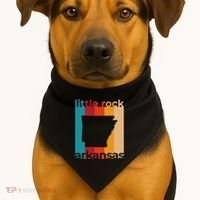 Little Rock Arkansas Retro Cutout Ar Souvenir USA-Made Doggie Bandana thumb 1