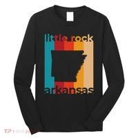 Little Rock Arkansas Retro Cutout Ar Souvenir Long Sleeve Shirt thumb 0
