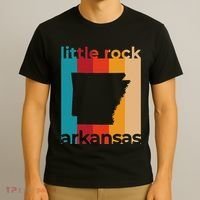 Little Rock Arkansas Retro Cutout Ar Souvenir T-Shirt thumb 3