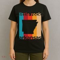 Little Rock Arkansas Retro Cutout Ar Souvenir T-Shirt thumb 4