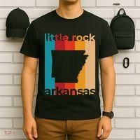 Little Rock Arkansas Retro Cutout Ar Souvenir T-Shirt thumb 6
