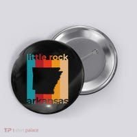 Little Rock Arkansas Retro Cutout Ar Souvenir Button thumb 0