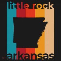 Little Rock Arkansas Retro Cutout Ar Souvenir Ornament thumb 1