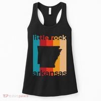 Little Rock Arkansas Retro Cutout Ar Souvenir Women's Tank Top thumb 0