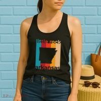 Little Rock Arkansas Retro Cutout Ar Souvenir Women's Tank Top thumb 2