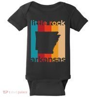 Little Rock Arkansas Retro Cutout Ar Souvenir Baby Bodysuit thumb 0