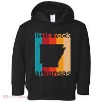 Little Rock Arkansas Retro Cutout Ar Souvenir Toddler Hoodie thumb 0