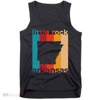 Little Rock Arkansas Retro Cutout Ar Souvenir Tank Top thumb 0