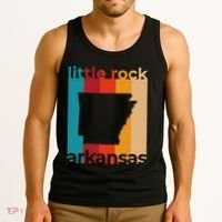Little Rock Arkansas Retro Cutout Ar Souvenir Tank Top thumb 3