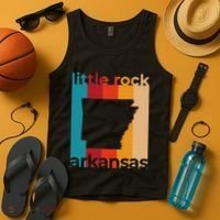 Little Rock Arkansas Retro Cutout Ar Souvenir Tank Top thumb 4