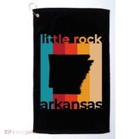 Little Rock Arkansas Retro Cutout Ar Souvenir Golf Towel thumb 0