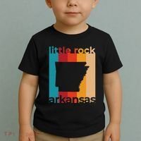 Little Rock Arkansas Retro Cutout Ar Souvenir Toddler T-Shirt thumb 2
