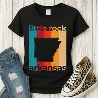 Little Rock Arkansas Retro Cutout Ar Souvenir Women's T-Shirt thumb 3