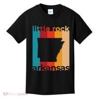 Little Rock Arkansas Retro Cutout Ar Souvenir Kids T-Shirt thumb 0