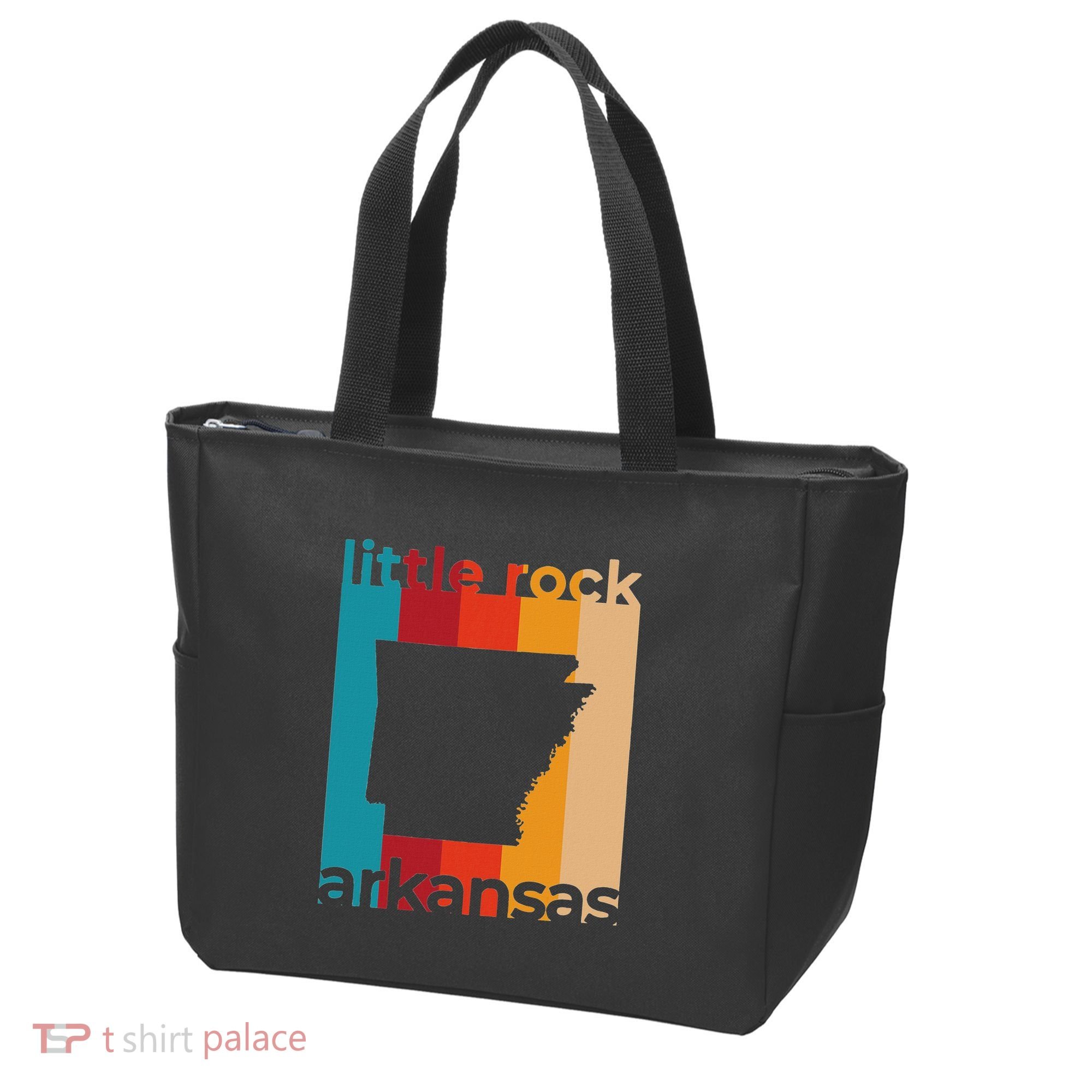 Little Rock Arkansas Retro Cutout Ar Souvenir Tote Bag