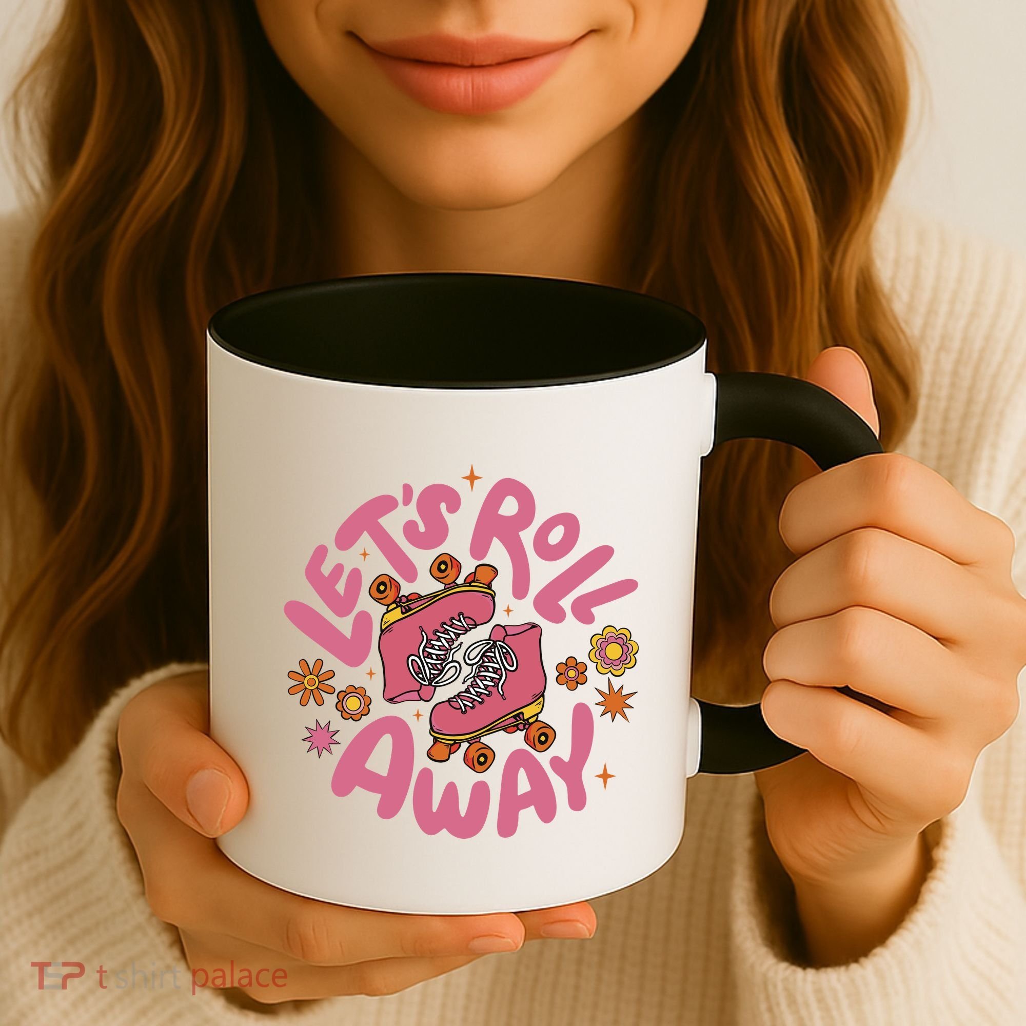 Let's Roll Away Skate Coffee Mug