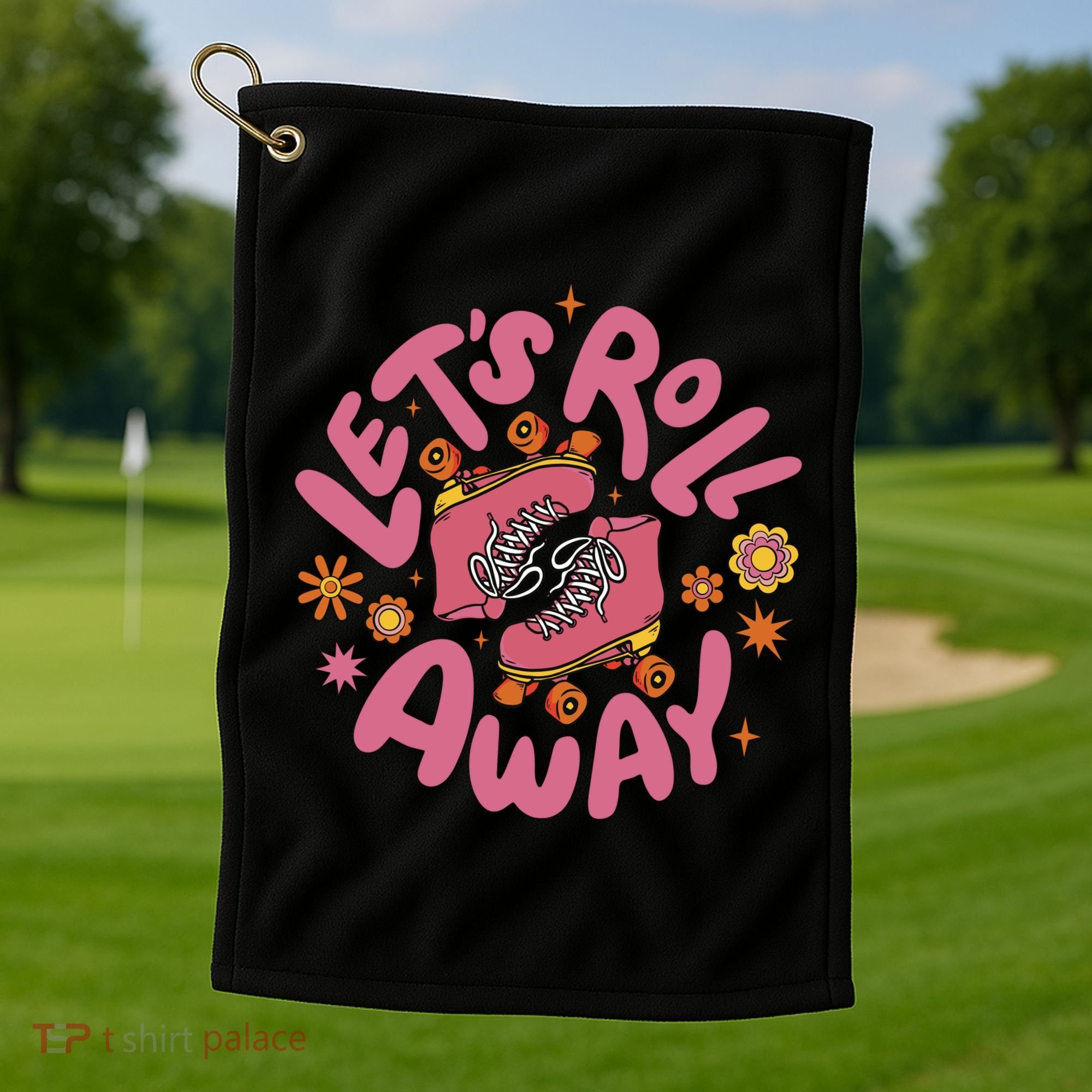 Let's Roll Away Skate Golf Towel