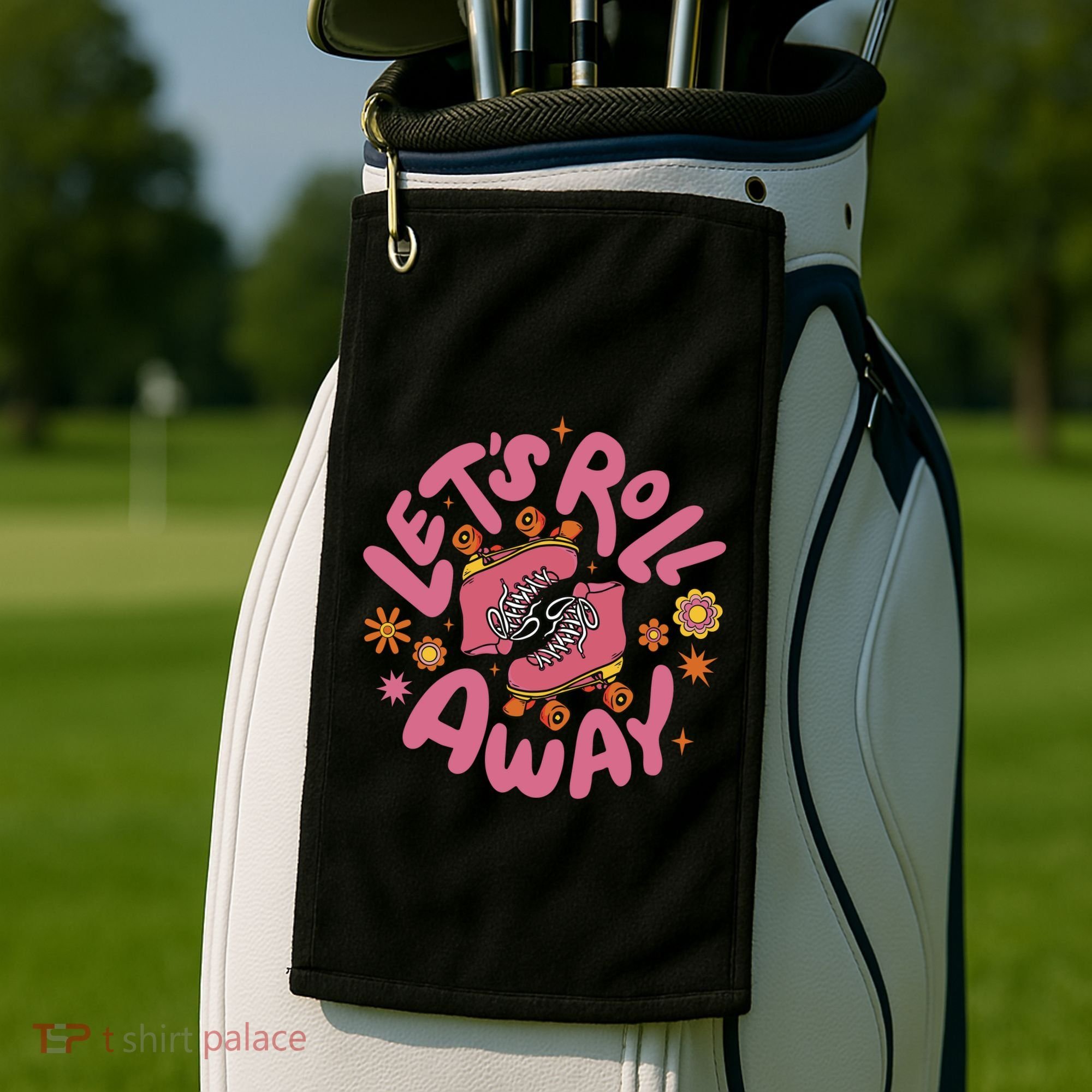 Let's Roll Away Skate Golf Towel