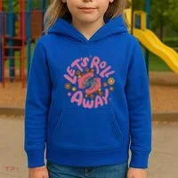 Let's Roll Away Skate Kids Hoodie thumb 3