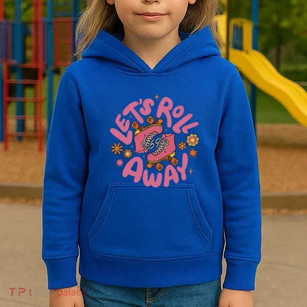 Let's Roll Away Skate Kids Hoodie