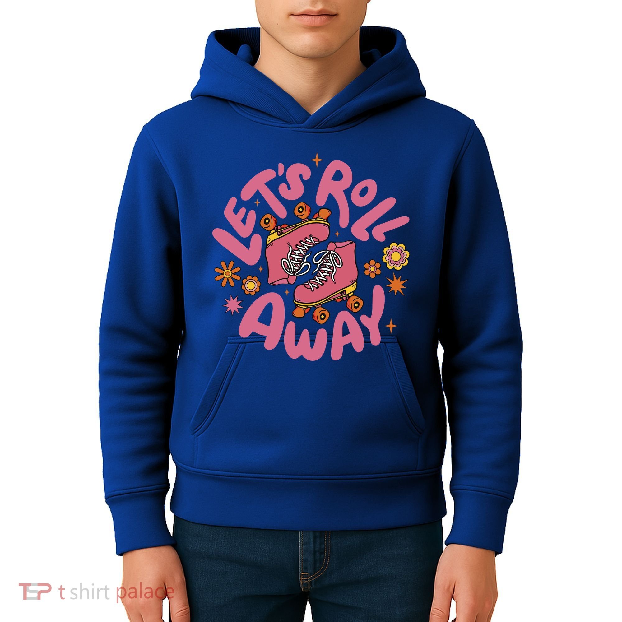 Let's Roll Away Skate Kids Hoodie