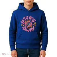 Let's Roll Away Skate Kids Hoodie thumb 4