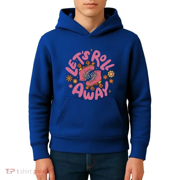 Let's Roll Away Skate Kids Hoodie
