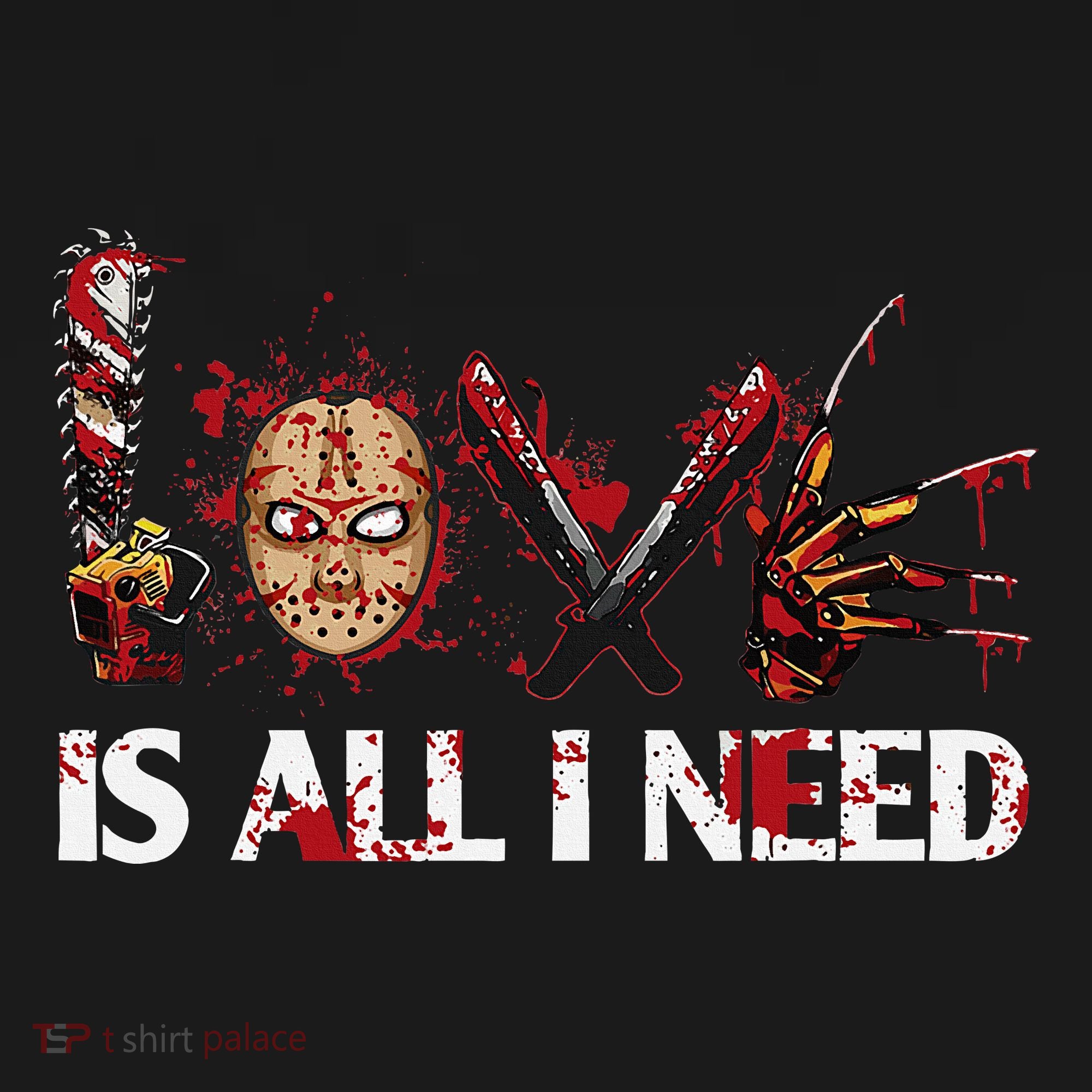Love Retro All I Funny Need Halloween Scary Horror Movies Long Sleeve Shirt