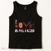 Love Retro All I Funny Need Halloween Scary Horror Movies Tank Top thumb 2
