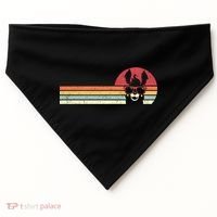 Llama Retro Alpaca Gift USA-Made Doggie Bandana thumb 0