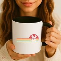 Llama Retro Alpaca Gift Coffee Mug thumb 3