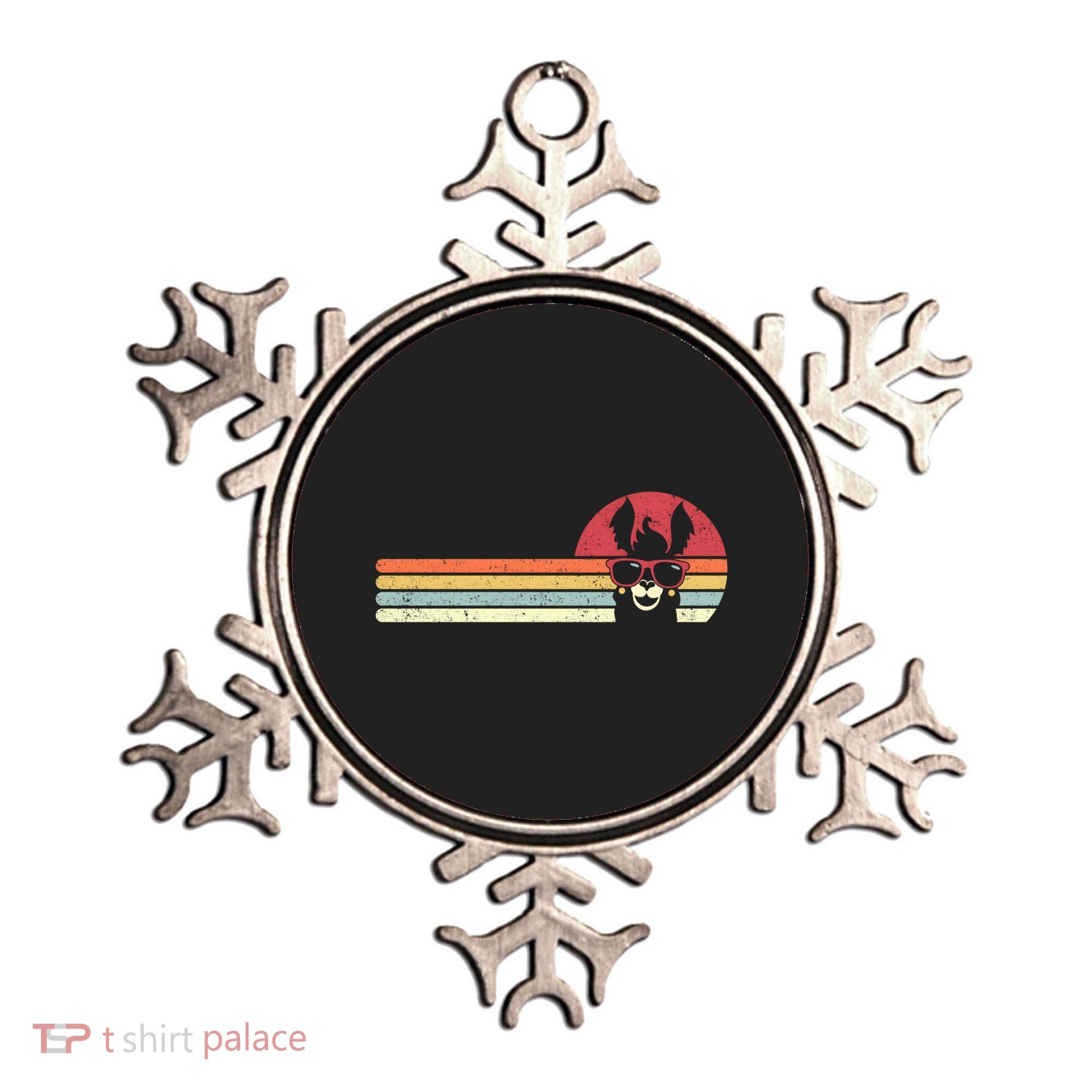 Llama Retro Alpaca Gift Ornament