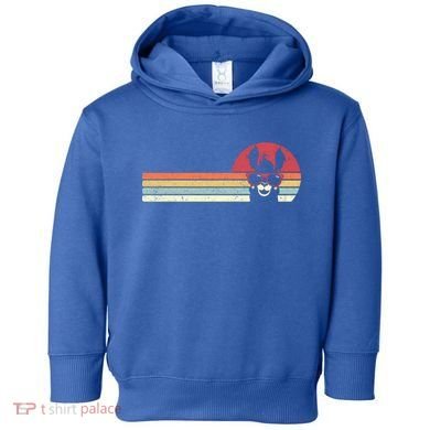 Llama Retro Alpaca Gift Toddler Hoodie