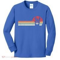 Llama Retro Alpaca Gift Kids Long Sleeve Shirt thumb 0