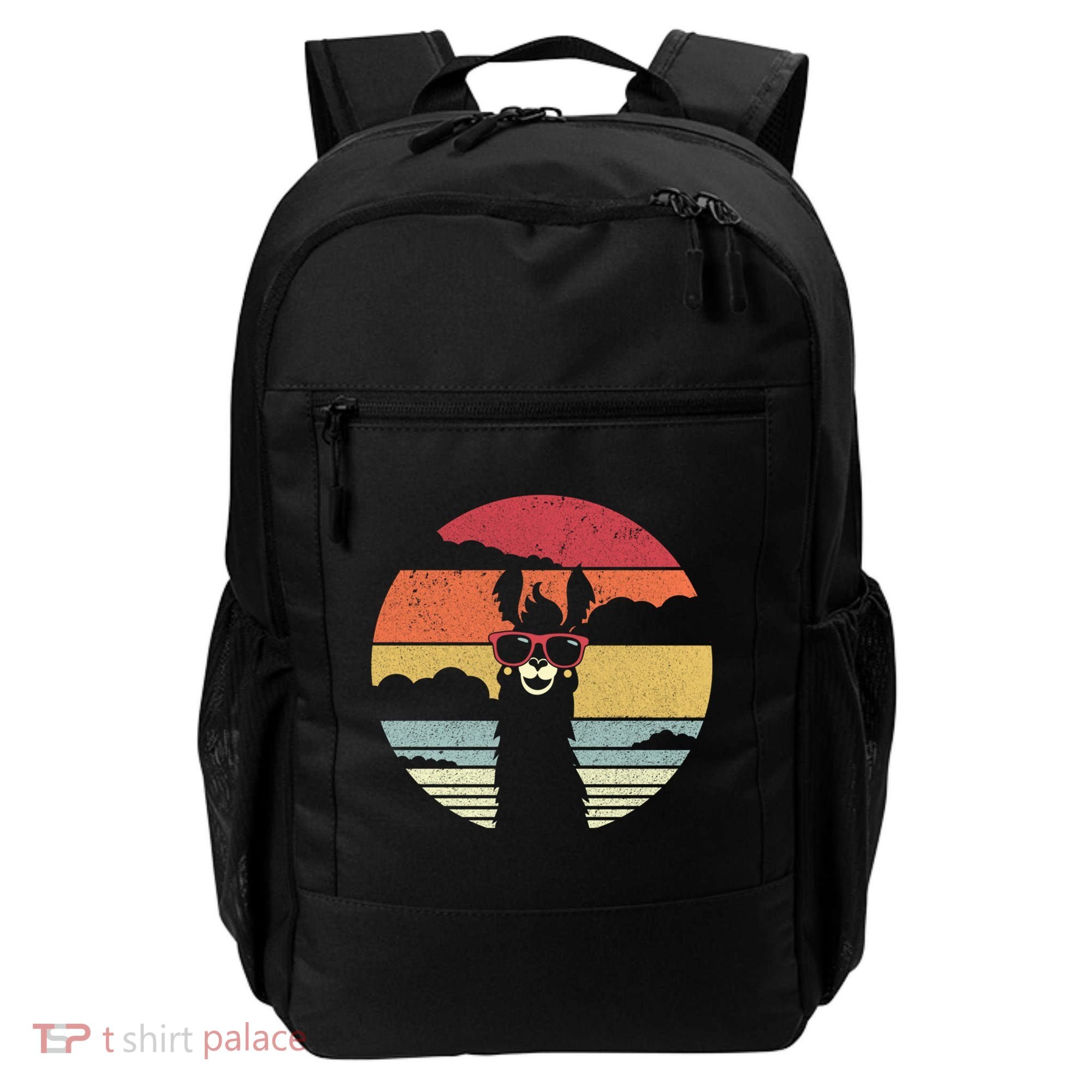Llama Retro Alpaca Cool Gift Backpack