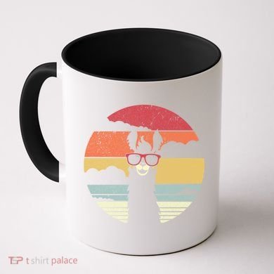 Llama Retro Alpaca Cool Gift Coffee Mug