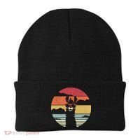Llama Retro Alpaca Cool Gift Beanie thumb 0