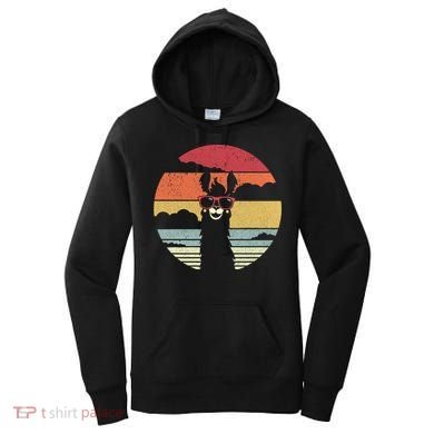 Llama Retro Alpaca Cool Gift Women's Hoodie